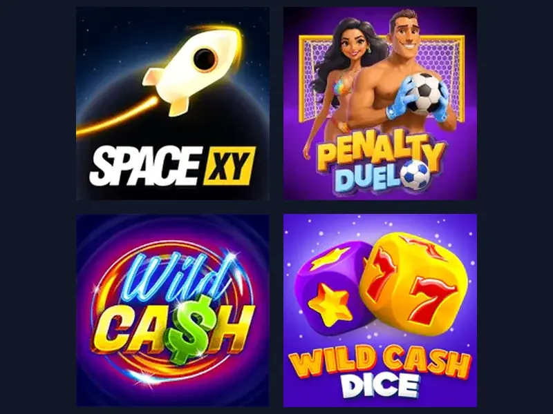Crash games et mini-jeux rapides RollySpin — SpaceXY, Wild Cash