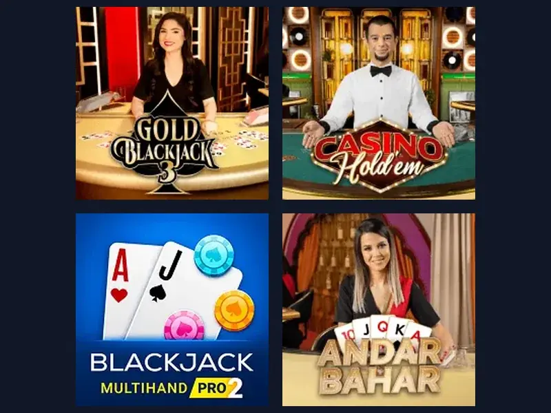 Jeux de table roulette et blackjack RNG sur RollySpin